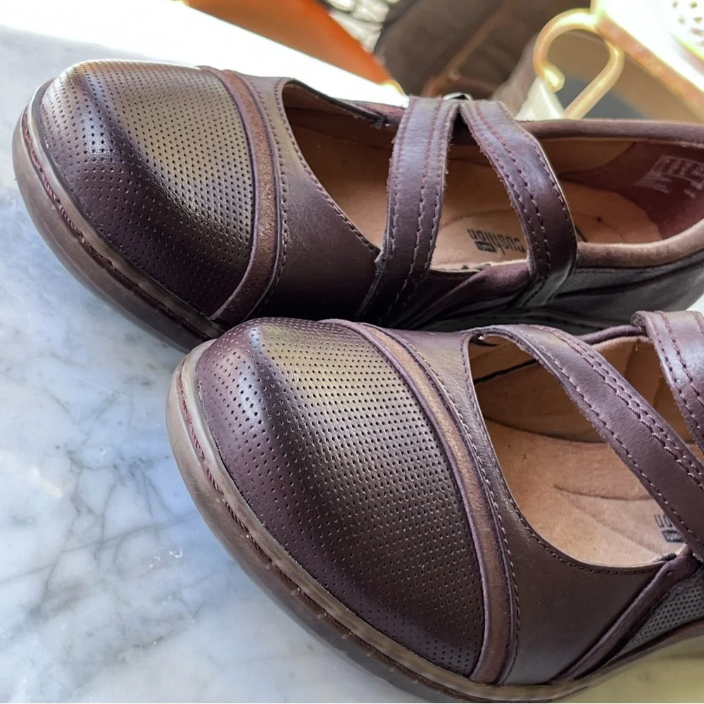 Clarks Collection Brown Leather Evianna Crown, 9.5, Mary Jane Shoe, NWT - Picture 4 of 13